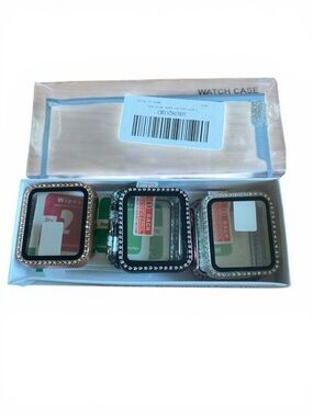 Rhinestone Protective Smartwatch Case - Black, Rose Gold, Silver
